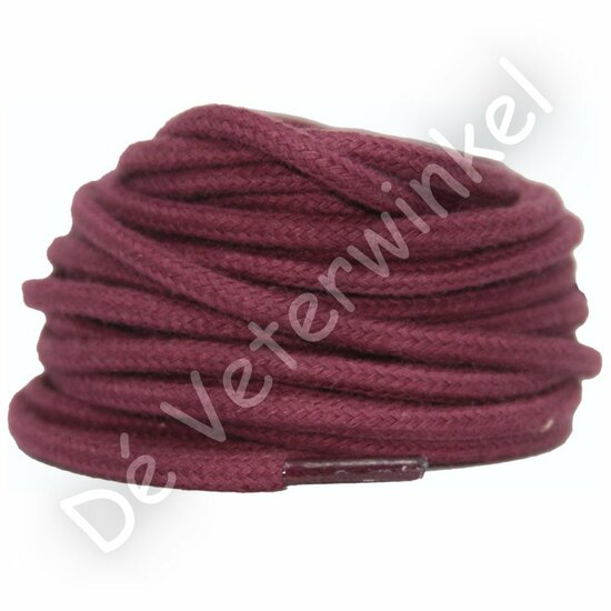 Cordlaces 3mm cotton BordeauxRed BY THE METERS