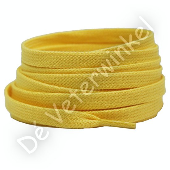 Flat 8mm cotton Yellow BY THE METERS