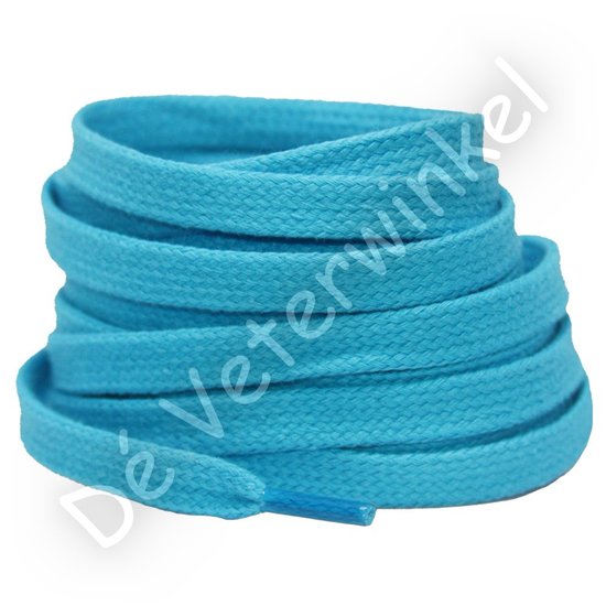 Flat 8mm cotton Turquoise BY THE METERS