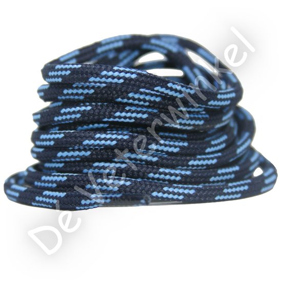 Outdoor laces 5mm Dark Blue/Blue BY THE METERS