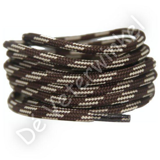 Outdoor laces 5mm Brown/Beige - per pair