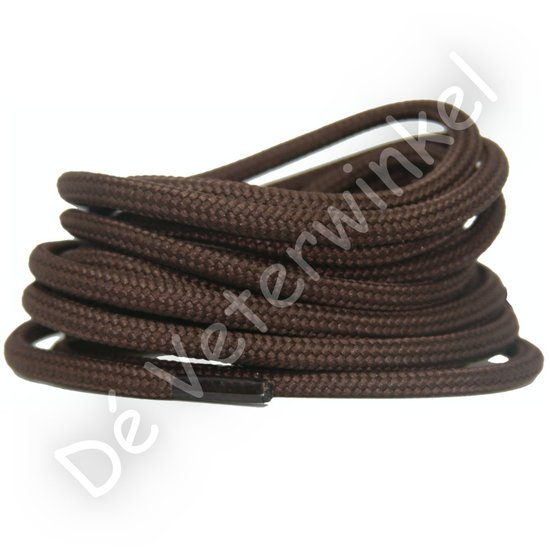 Round 5mm polyester Brown - per pair