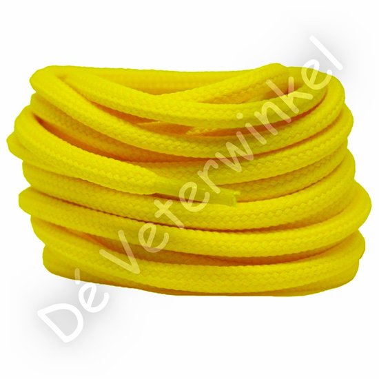 Round 5mm polyester Yellow - per pair