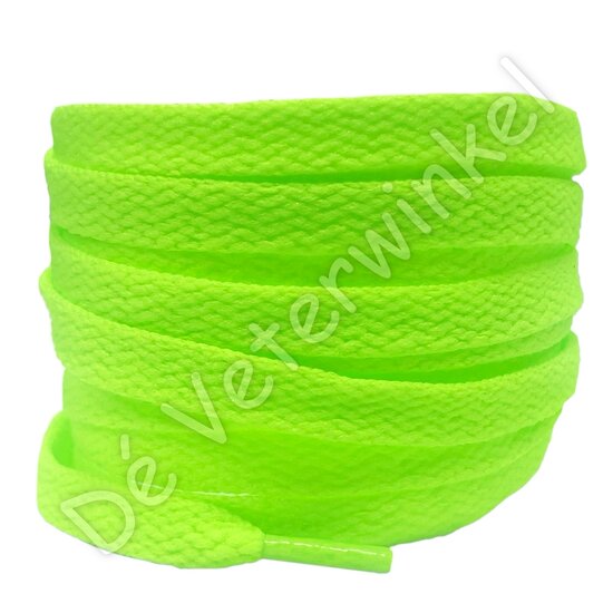 Nike laces flat 8mm NeonGreen BY THE METER