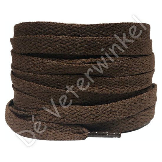 Nike laces flat 8mm Brown BY THE METER