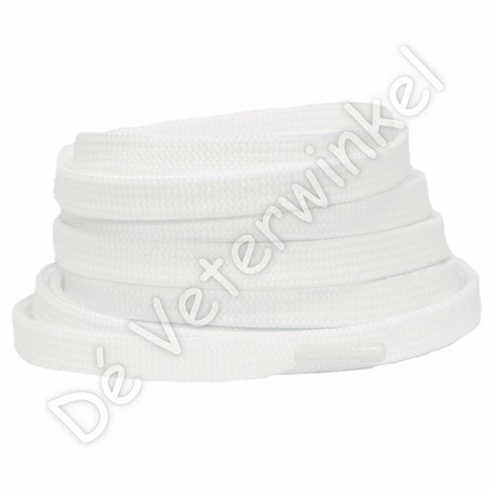 Plat 8mm polyester Natural-White - per paar