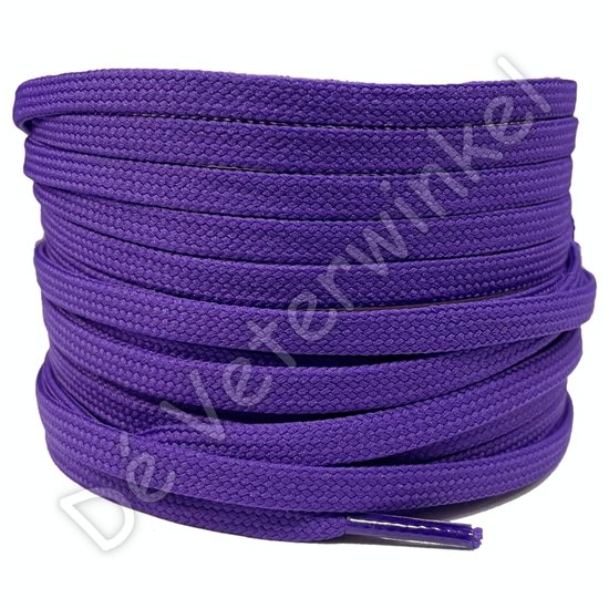 Flat 5mm Polyester Purple - per pair