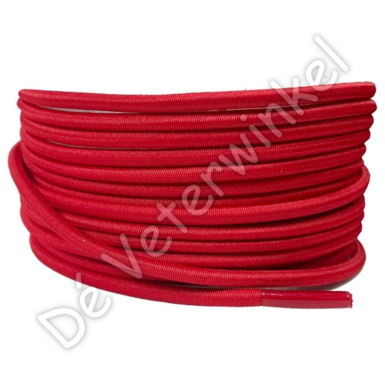 Round 3mm ELASTIC Red BY THE METERS