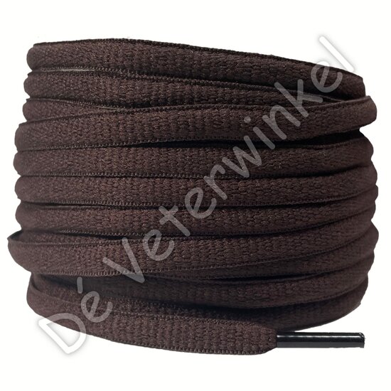 Oval sportlaces 6mm Brown BY THE METERS