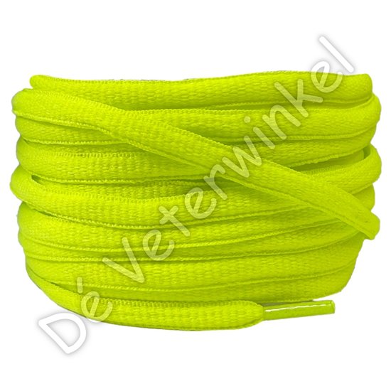 Oval sportlaces 6mm NeonYellow - per pair