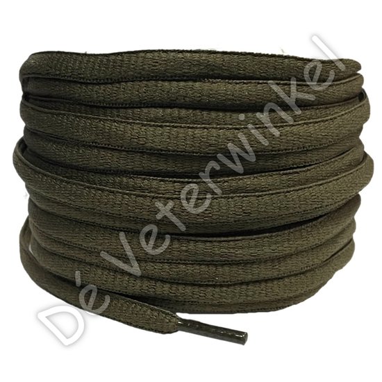 Oval sportlaces 6mm Army Green - per pair