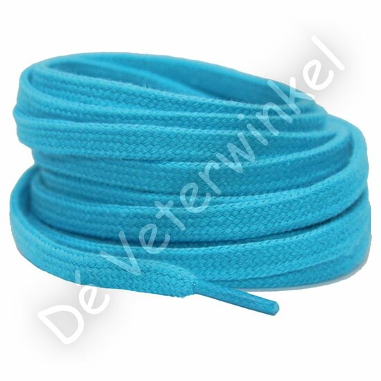 Flat cotton 6mm Turquoise BY THE METERS
