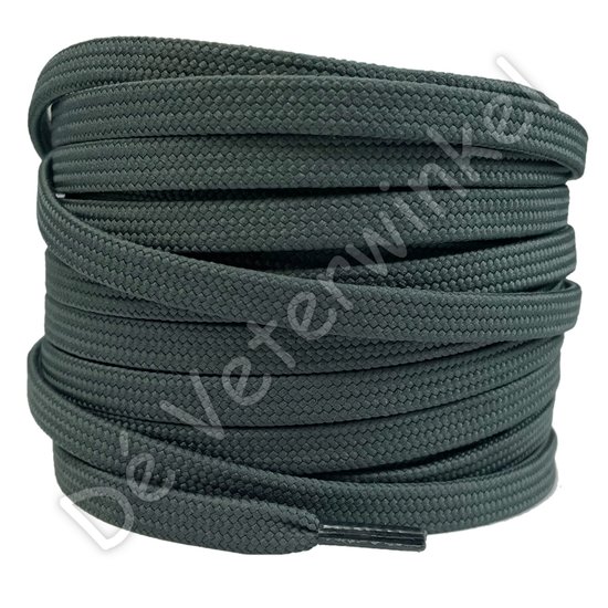 Flat 8mm polyester GreyGreen BY THE METERS