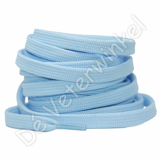 Flat 8mm polyester Light Blue BY THE METERS