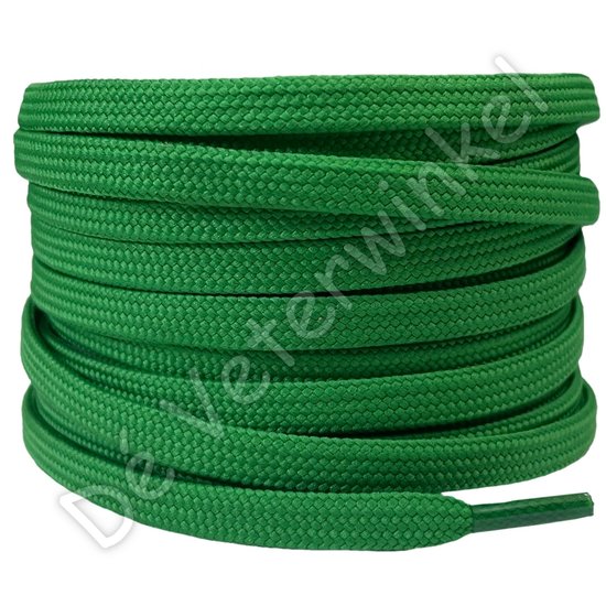 Flat 8mm polyester Apple Green BY THE METERS