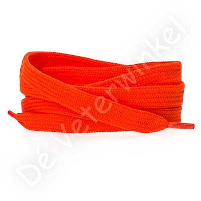 Flat 8mm polyester SignalOrange BY THE METERS