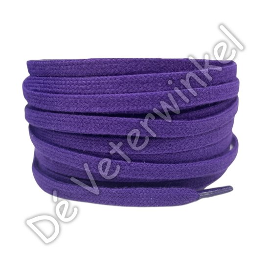 Flat cotton 6mm Purple - per pair