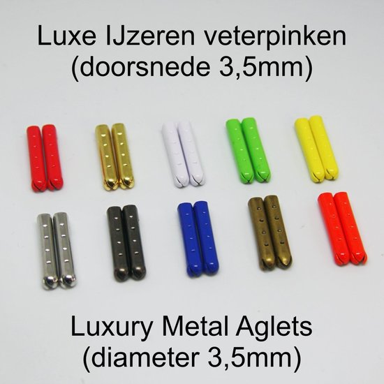 Luxe leren veters Zilver - per paar