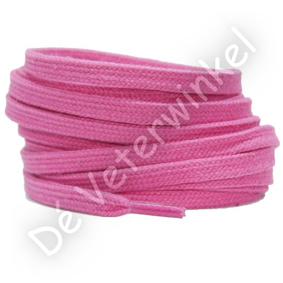 Flat cotton 6mm Pink - per pair