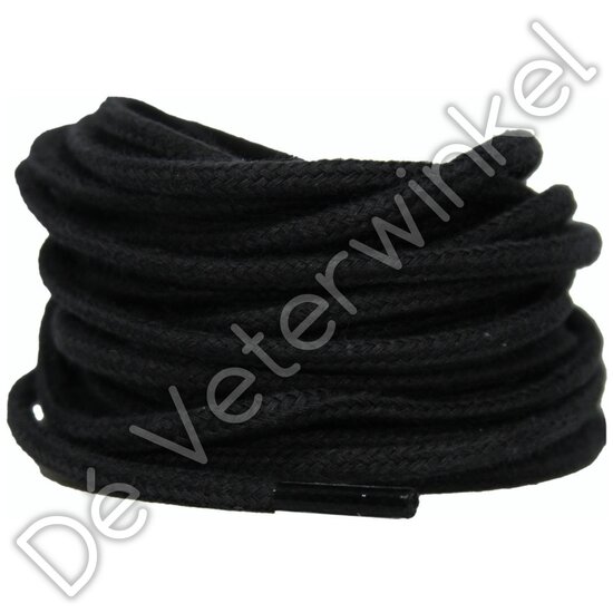 Cordlaces 3mm cotton Black BY THE METERS