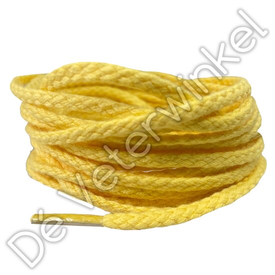 *Round COARSE 3mm cotton Yellow - per pair