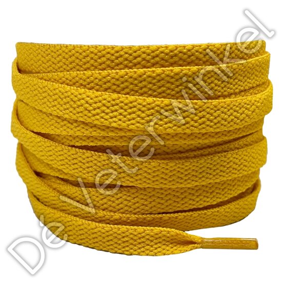 Nike laces flat 8mm University Gold BY THE METER