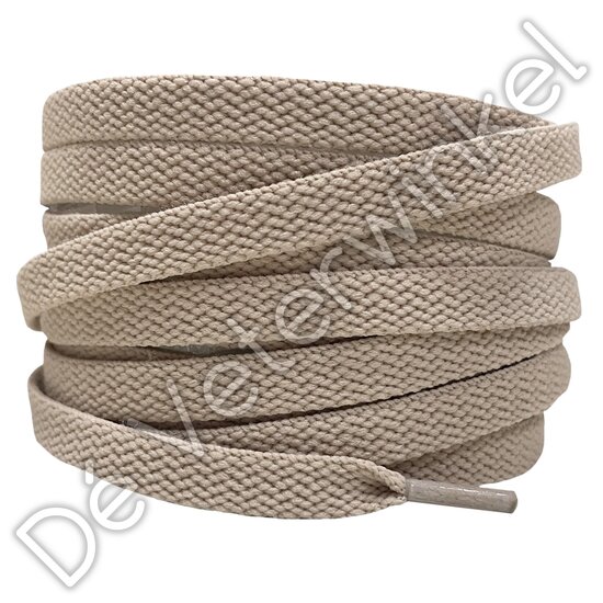 Nike laces flat 8mm Tan BY THE METER