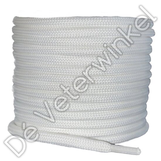 Rond 6mm(!) polyester Natural-White - per paar