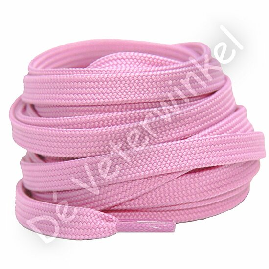 Flat 8mm polyester Old Rose - per pair