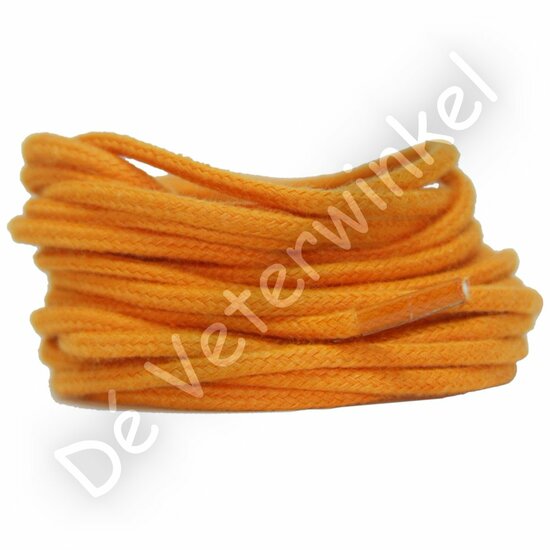 Cordlaces 3mm cotton Orange - per pair 