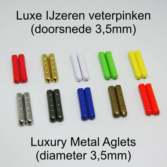 Print laces 8mm Dutch flag - per pair