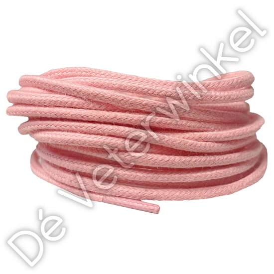 Cordlaces 3mm cotton Light Pink - per pair
