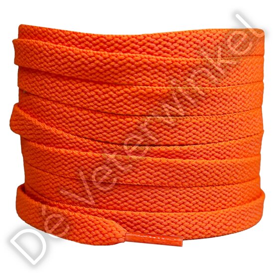 Nike veters plat 8mm Signaal Oranje - per paar