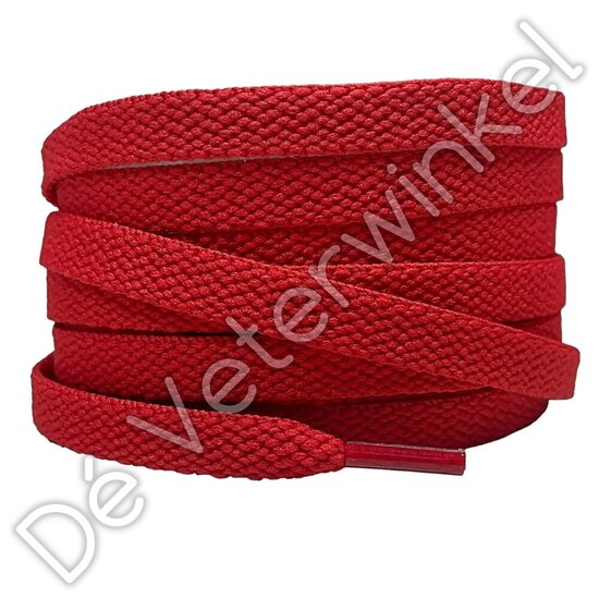 Nike veters plat 8mm Diep Rood AAN DE METER