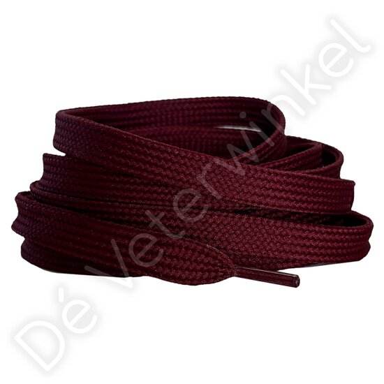 *Plat 10mm polyester Bordeaux - per paar