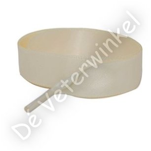 Satijn 25mm Creme AAN DE METER Satijn 25mm Creme AAN DE METER