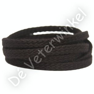 *Flat COARSE 5mm cotton Dark Brown - per pair *Flat COARSE 5mm cotton Dark Brown - per pair
