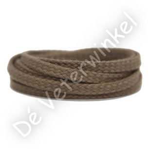 *Plat GROF 5mm katoen Taupe SPECIALE LENGTE *Plat GROF 5mm katoen Taupe SPECIALE LENGTE
