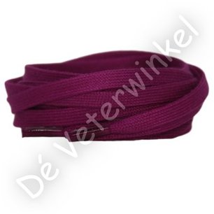 *Plat katoen 6mm Fuchsia - per paar *Plat katoen 6mm Fuchsia - per paar