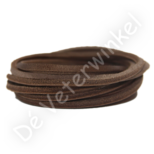 Vierkante leren veter Terra achterzijde grof Vierkante leren veter Terra achterzijde grof
