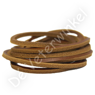 Vierkante leren veter Chesnut achterzijde grof Vierkante leren veter Chesnut achterzijde grof
