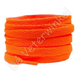 Nike veters plat 8mm NeonOranje - per paar Nike veters plat 8mm NeonOranje - per paar
