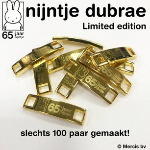 *LIMITED EDITION 65 jaar nijntje metalen veter tags (dubrae) *LIMITED EDITION 65 jaar nijntje metalen veter tags (dubrae)