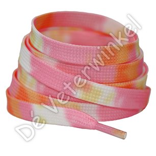 TIE DYE 8mm Oranje/Roze AAN DE METER TIE DYE 8mm Oranje/Roze AAN DE METER