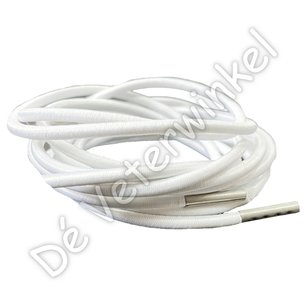 FILLING PIECES Rond elastiek 3mm Wit-/Zilver FILLING PIECES Rond elastiek 3mm Wit-/Zilver