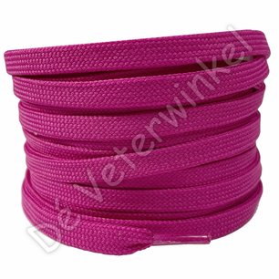 *Plat 8mm polyester KnalRoze - per paar *Plat 8mm polyester KnalRoze - per paar