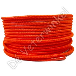 Rond 3mm ELASTIEK SignaalOranje - per paar Rond 3mm ELASTIEK SignaalOranje - per paar