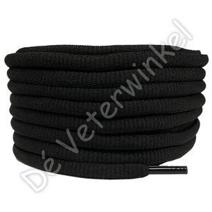 Ovaal sportveter 6mm Zwart AAN DE METER Ovaal sportveter 6mm Zwart AAN DE METER