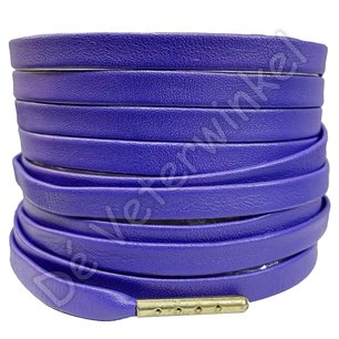 Luxe leren veters Paars 120cm Luxe leren veters Paars 120cm