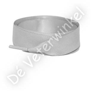 Satijn 25mm Zilver AAN DE METER Satijn 25mm Zilver AAN DE METER